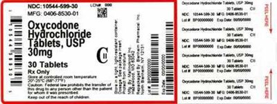 Bottle Label (10544 599 30   0406 8530 01)